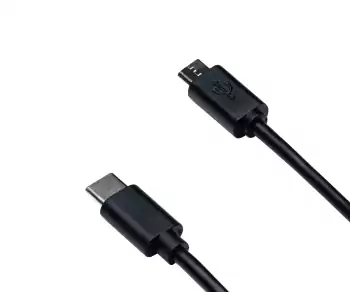 USB 3.1 kábel typu C konektor na micro B konektor, čierny, DINIC Polybag, 0,50 m